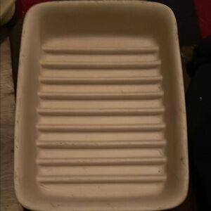 Pampered Chef stone 1342 Small Ridged Baker